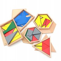Конструктивни триъгълници Монтесори / всички Монтесори материали, снимка 4 - Образователни игри - 28337922