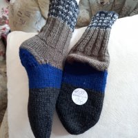 ръчно плетени детски чорапи размер 36, снимка 1 - Чорапи - 39669891