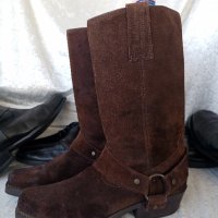 мото тиин боти, УНИСЕКС БОТУШИ кафяви, 42 - 43, BIKER BOOTS, рокер боти, чопър, хард, снимка 13 - Мъжки ботуши - 43929136