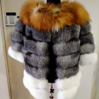 Дамско елегантно палто от лисица код 842, снимка 1 - Палта, манта - 32379273