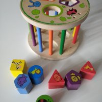 Дървена играчка за сортиране, снимка 2 - Образователни игри - 37093634