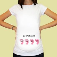 Дамска тениска с щампа за бременни - 33, снимка 3 - Дрехи за бременни - 27288196