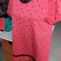 Дамска пижама с къс ръкав размер ХЛ, снимка 4 - Пижами - 28652083