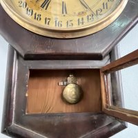 Уникален стенен часовник Юнгхаус №1842, снимка 6 - Антикварни и старинни предмети - 35565337