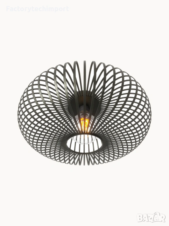 Дизайнерски черен плафон NOLT Arcadia Ø40 см, снимка 1