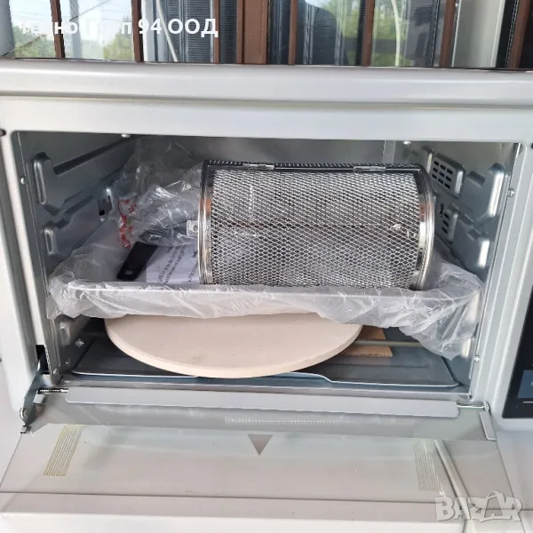 Мини фурна с еър фрайър,камък за пица и други - чисто нова , снимка 1