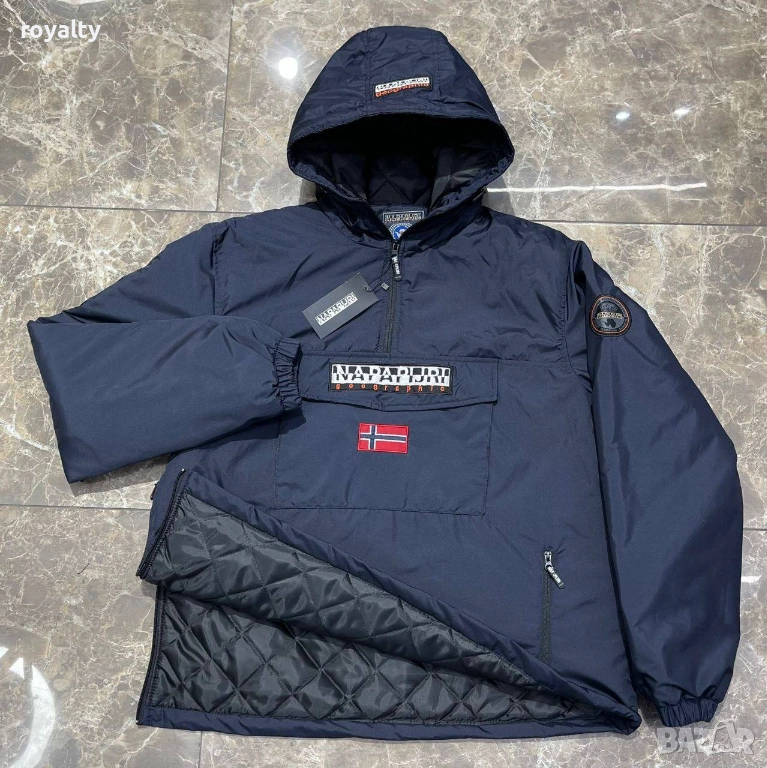 Napapijri Мъжко Синьо Яке Ветровка 5 Бр., снимка 1