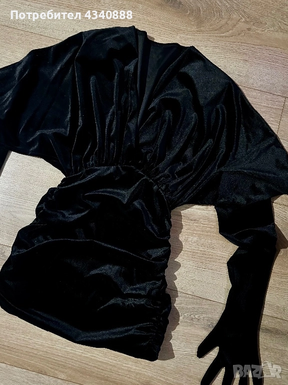 Дамска кадифена рокля, снимка 1