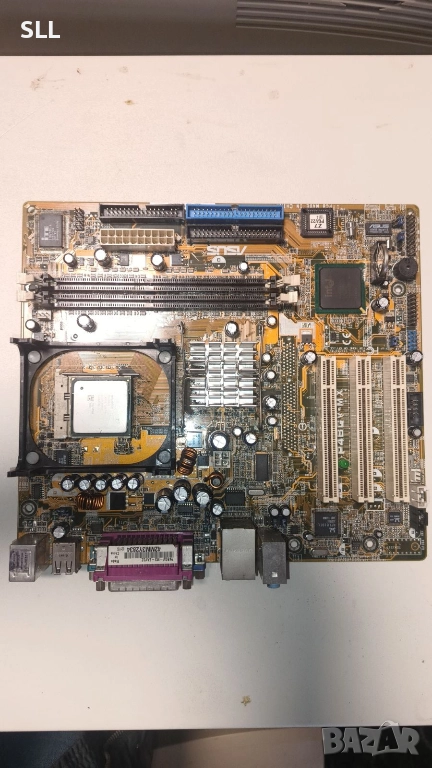 Дънна платка ASUS  P4BGV-MX Socket 478 с процесор, снимка 1
