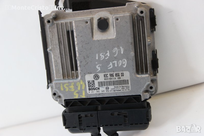 Моторен компютър VW Golf 5 (2004-2008г.) 03C 906 056 DD / 03C906056DD / 0 261 S02 305 / 0261S02305, снимка 1