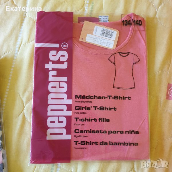 Нови блузки къс ръкав 134-140, снимка 1