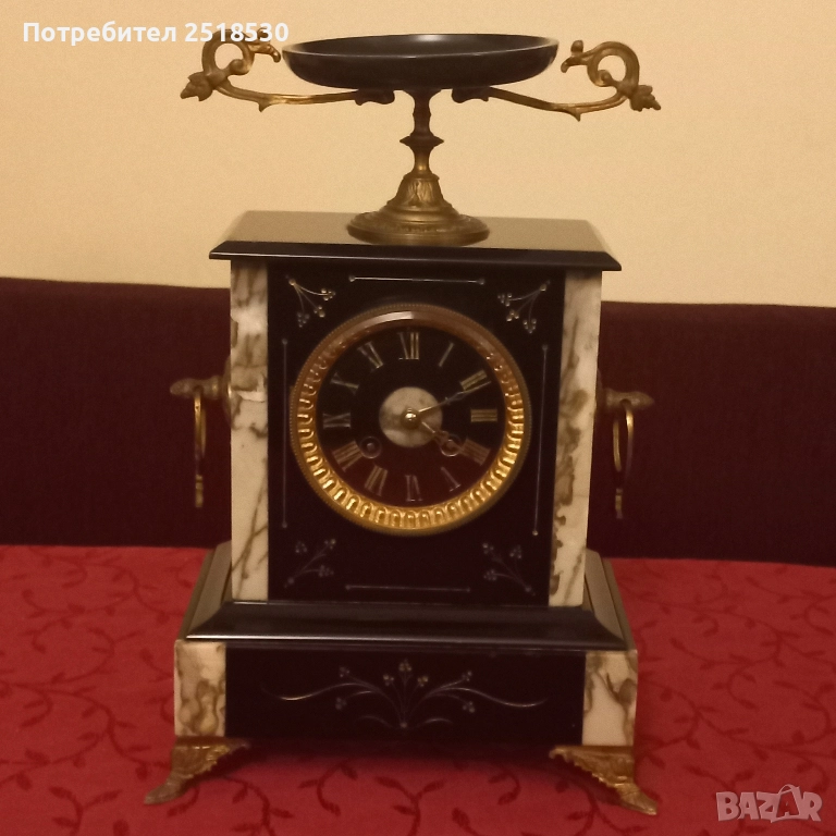 Френски каминен часовник , снимка 1