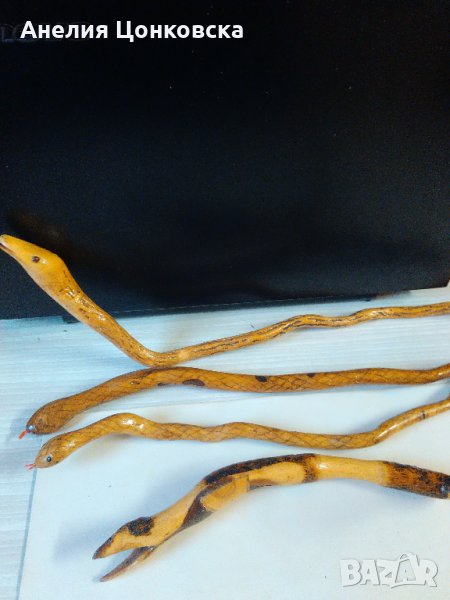 Змии от дърво ръчна изработка, снимка 1