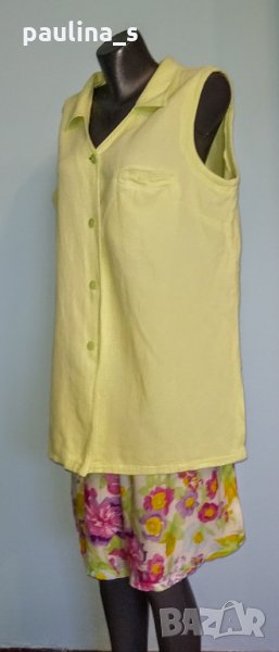 Комплект от риза тип туника и бермуди "P. S." company / голям размер, снимка 1