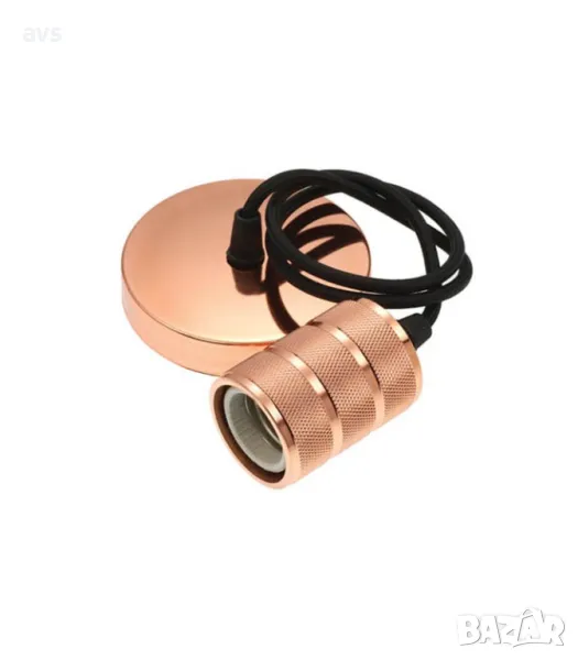 Пендел с кабел 1М Е27 VITO розово злато, снимка 1