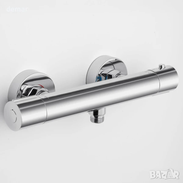 Термостатичен смесител за душ DERW, дизайн против изгаряне (хром), снимка 1