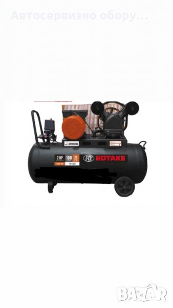 Компресор V образен 100л Rotake, снимка 1