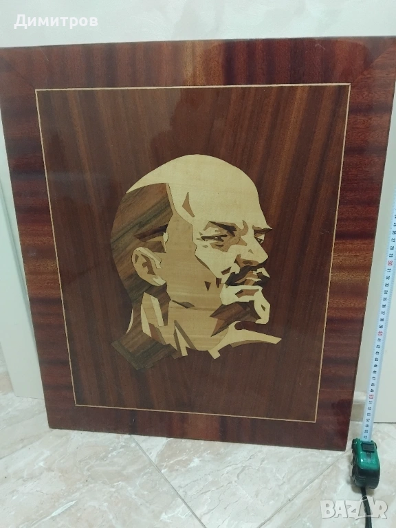 Картина Ленин интарзия , снимка 1