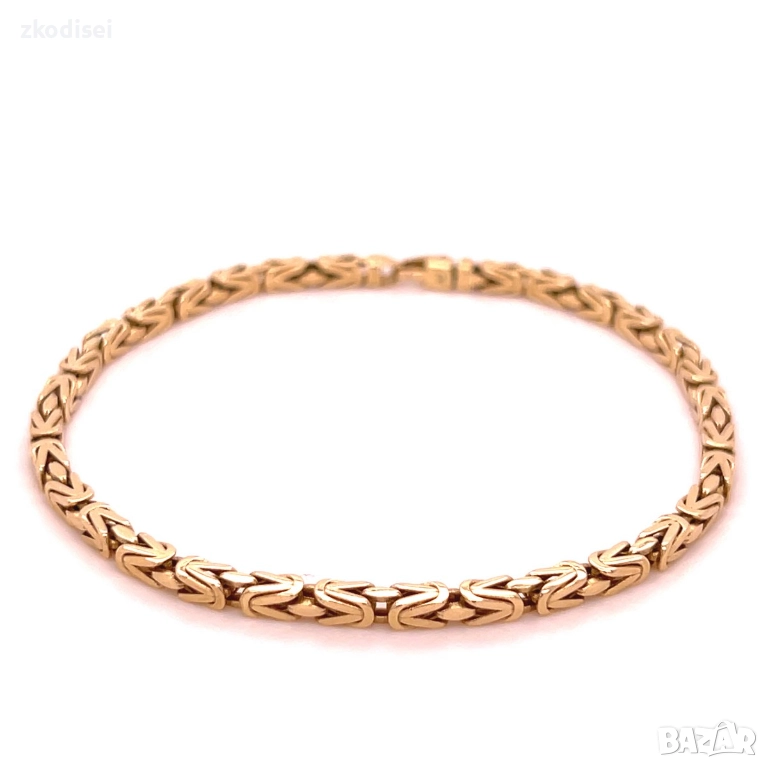 Златна дамска гривна 7,47гр. 19,2см. 14кр. проба:585 модел:34186-1, снимка 1