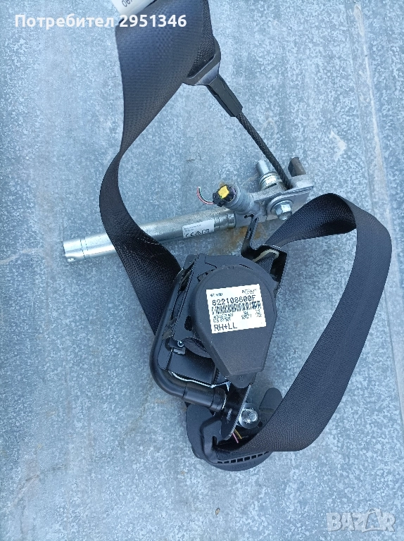 . Предпазен колан пиропатрон Mitsubishi Space Star Mirage 622108600f, снимка 1