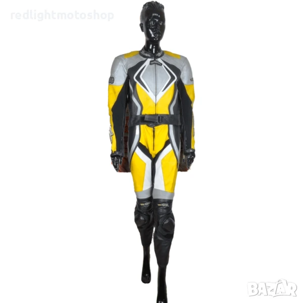 📌 5258 Tschul Дамски кожен мото екип със слайдери | Размер 40 | 260 лв, снимка 1