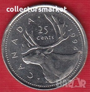 25 цента 1994, Канада, снимка 1