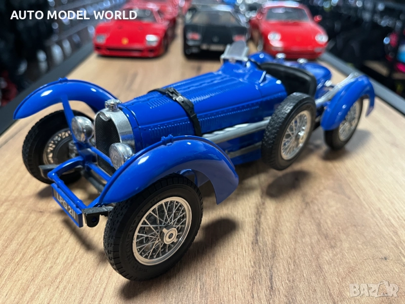 BBURAGO метална колекционерска количка BUGATTI TYPE 59 1934г. 1:18, снимка 1