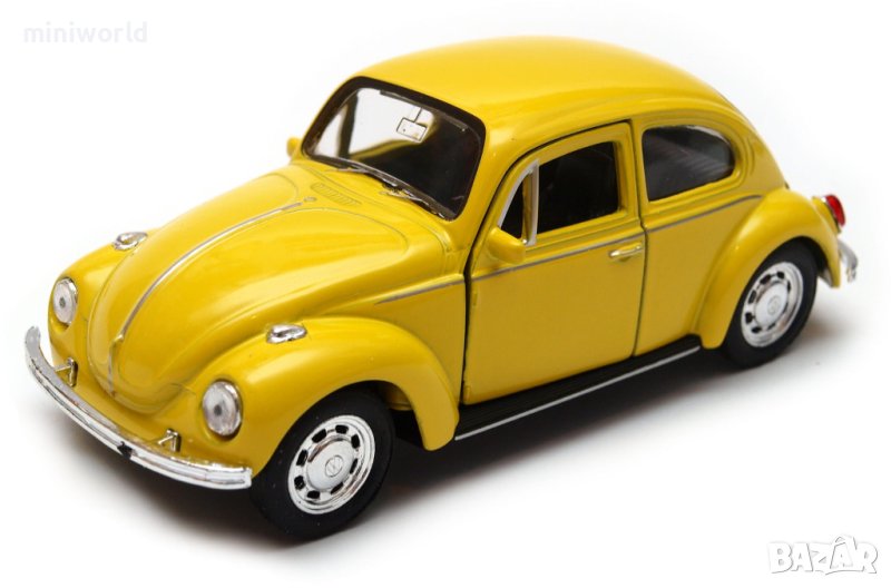Volkswagen Beetle - мащаб 1:36 на Welly моделът е нов в кутия VW, снимка 1