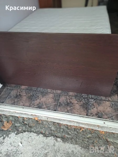 СПЕШНО:Спалня от талашит с матрак с дървена рамка.Цената до сега беше 300.лв., снимка 1