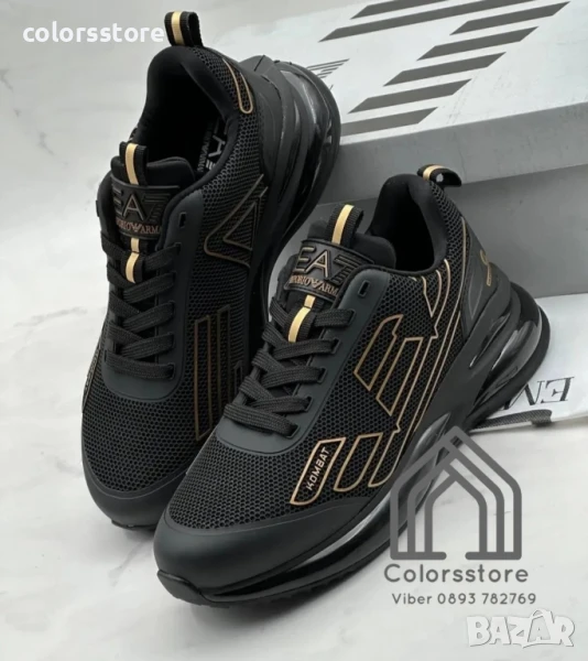 Мъжки черни маратонки Emporio Armani/BR273, снимка 1