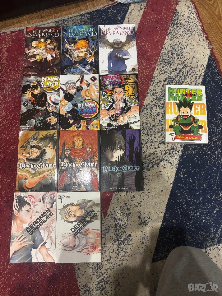Манга / The Promised Neverland, Demon Slayer, Black Clover, Deadman Wonderland и Hunter x Hunter, снимка 1