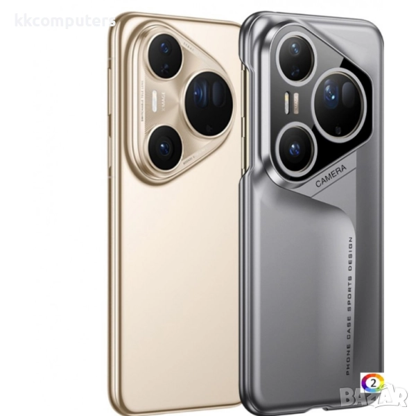 GKK Комплект за Huawei Pura 80 Ultra - PC Калъф + Скрийн протекторІ Цвят: Черен, Сив, снимка 1