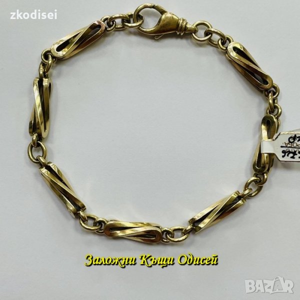 ЗЛАТНА ГРИВНА 16,3ГР. 20СМ. 9КР. ПРОБА:375 МОДЕЛ:3157-2, снимка 1