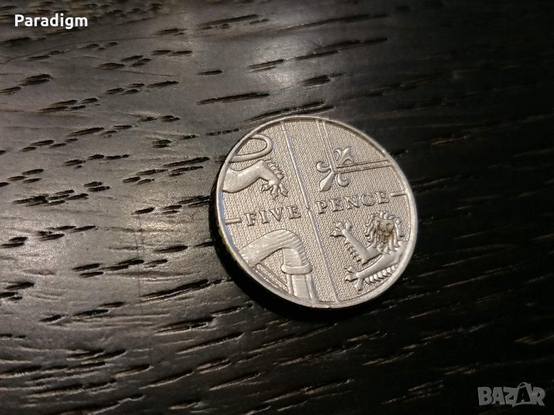 Монета - Великобритания - 5 пенса | 2010г., снимка 1