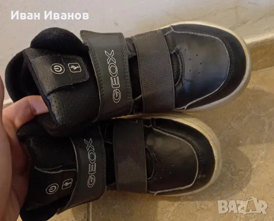 Оригинални светещи високи маратонки Geox - номер 36, снимка 1