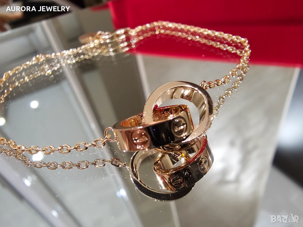 CARTIER Love Rose Gold Chain Мъжка / Дамска Гривна, снимка 1