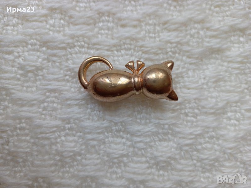 Дамска позлатена брошка, снимка 1