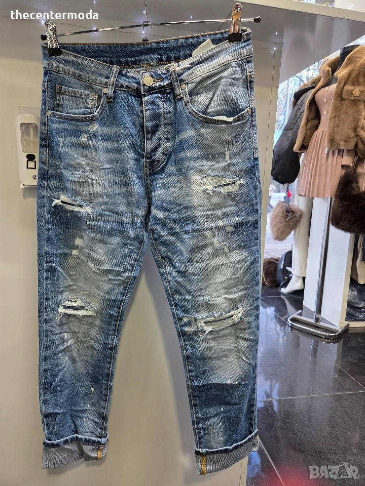 Мъжки сини дънки , снимка 1