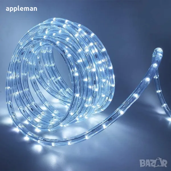 НОВО БЯЛ Светещи LED маркучи Многоцветен RGB и БЯЛ за украса за коледа, снимка 1