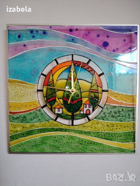 ръчно рисуван часовник 3, снимка 1