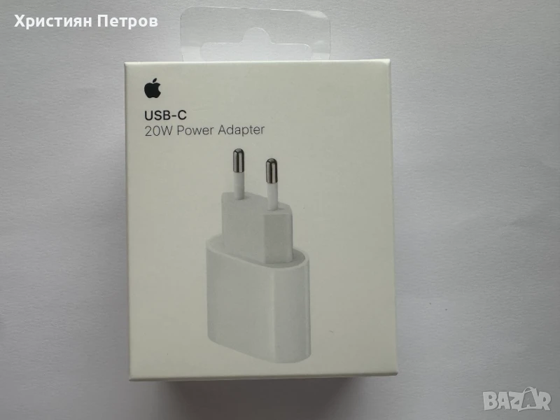 100% оригинално зарядно Apple Type C 20W за iPhone / iPad / Apple Watch, снимка 1