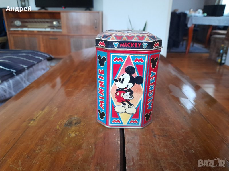 Стара кутия Мики,Мини Маус, снимка 1