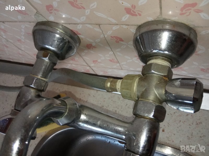 Продавам удължителен спирателен кран за пералня, монтаж на стенна батерия, снимка 1