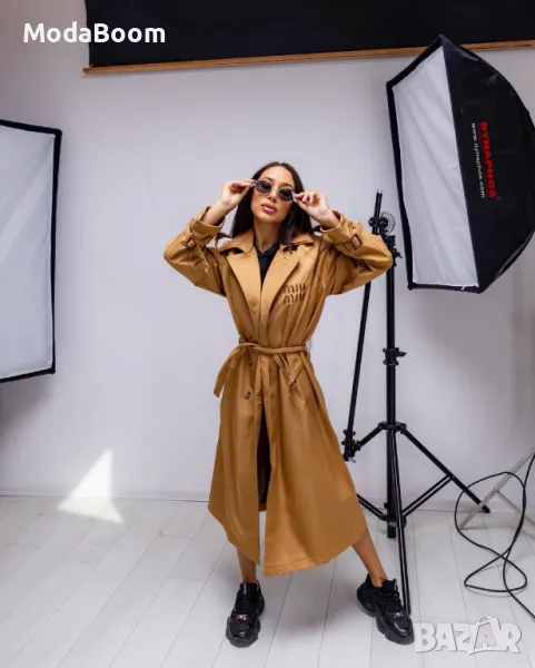 Miu Miu | Кафяво дълго дамско палто , снимка 1