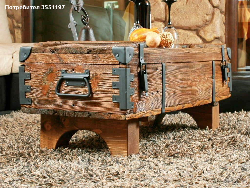 Холна маса от сандък с място за багаж, снимка 1