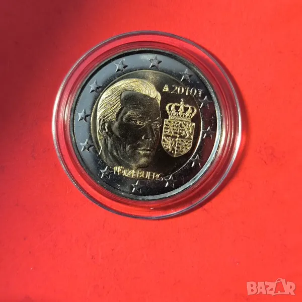 Люксембург 2 евро 2010 Герб на великия херцог на Люксембург, снимка 1