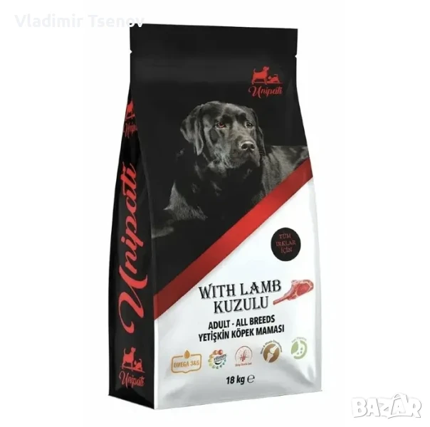 Храна за Куче UniPati с Агнешко и Ориз 18кг, снимка 1