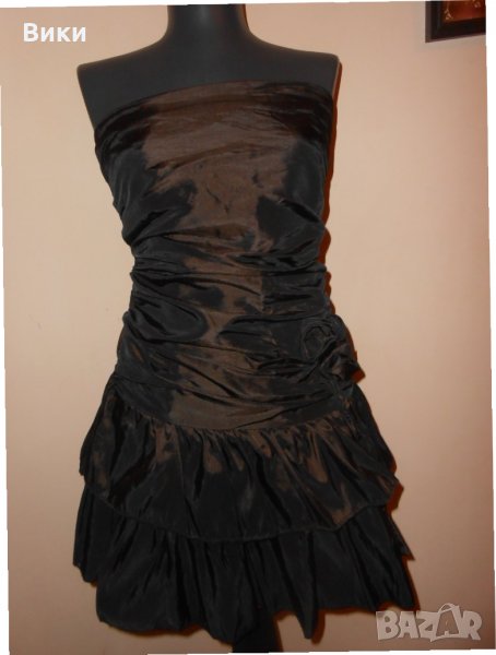 Разкошна елеганта рокля в кафяво , снимка 1