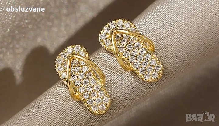 Маркови обеци-джапанки, снимка 1