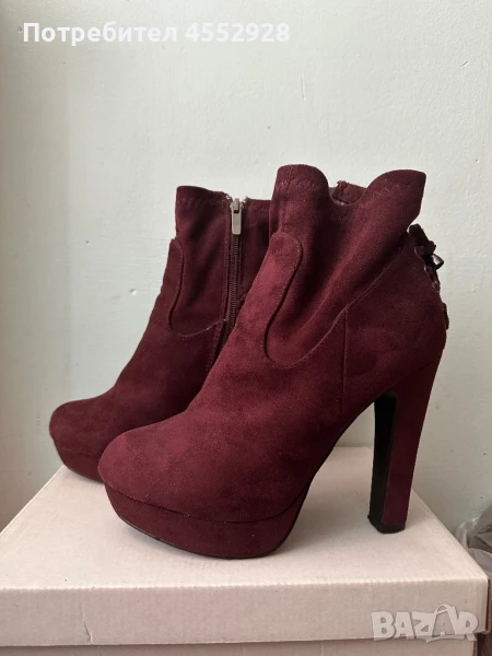 Дамски боти с ток, снимка 1